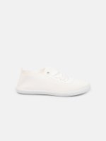 Perforated faux leather sneakers