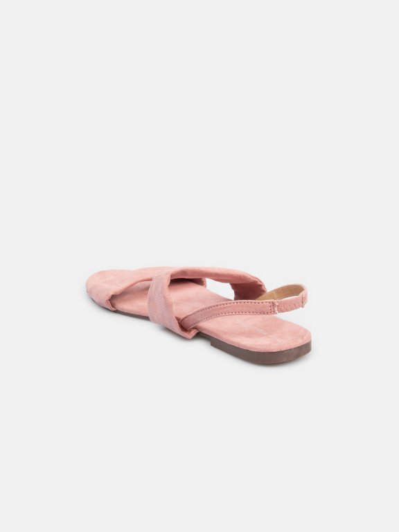 Textil flat sandals