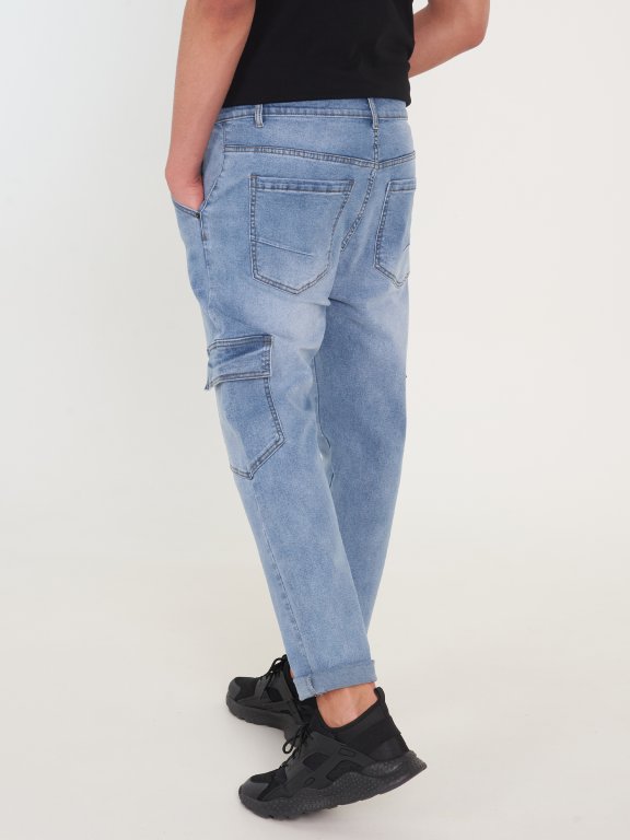 Męskie jeansy cargo