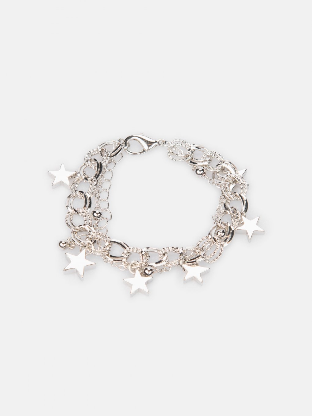 Bracelet with chains and star pendants