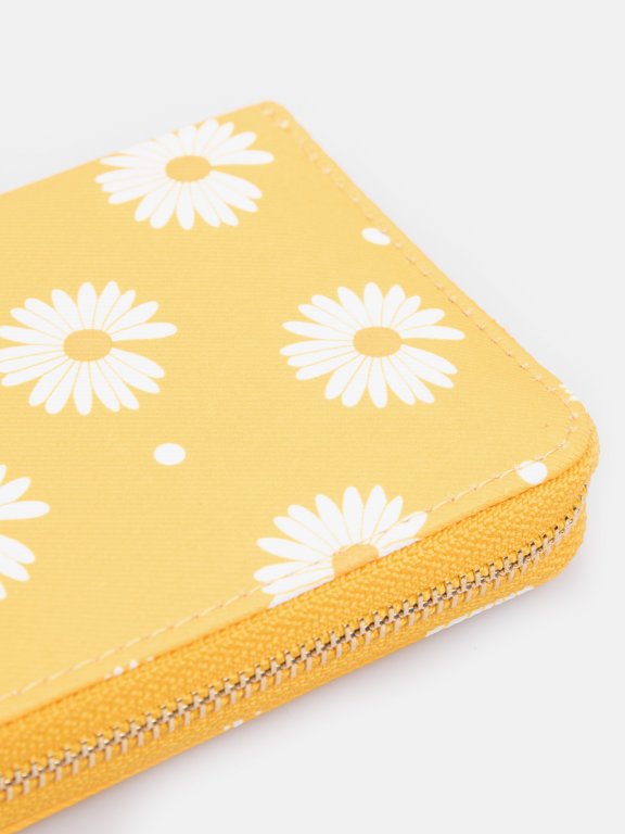 Peňaženka s dizajnom kvetov dámska