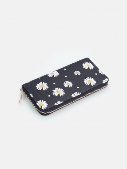 Floral design wallet