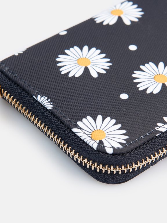 Peňaženka s dizajnom kvetov dámska