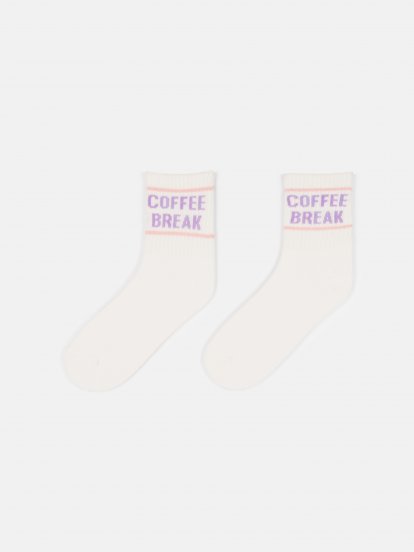 Crew socks COFFEE BREAK