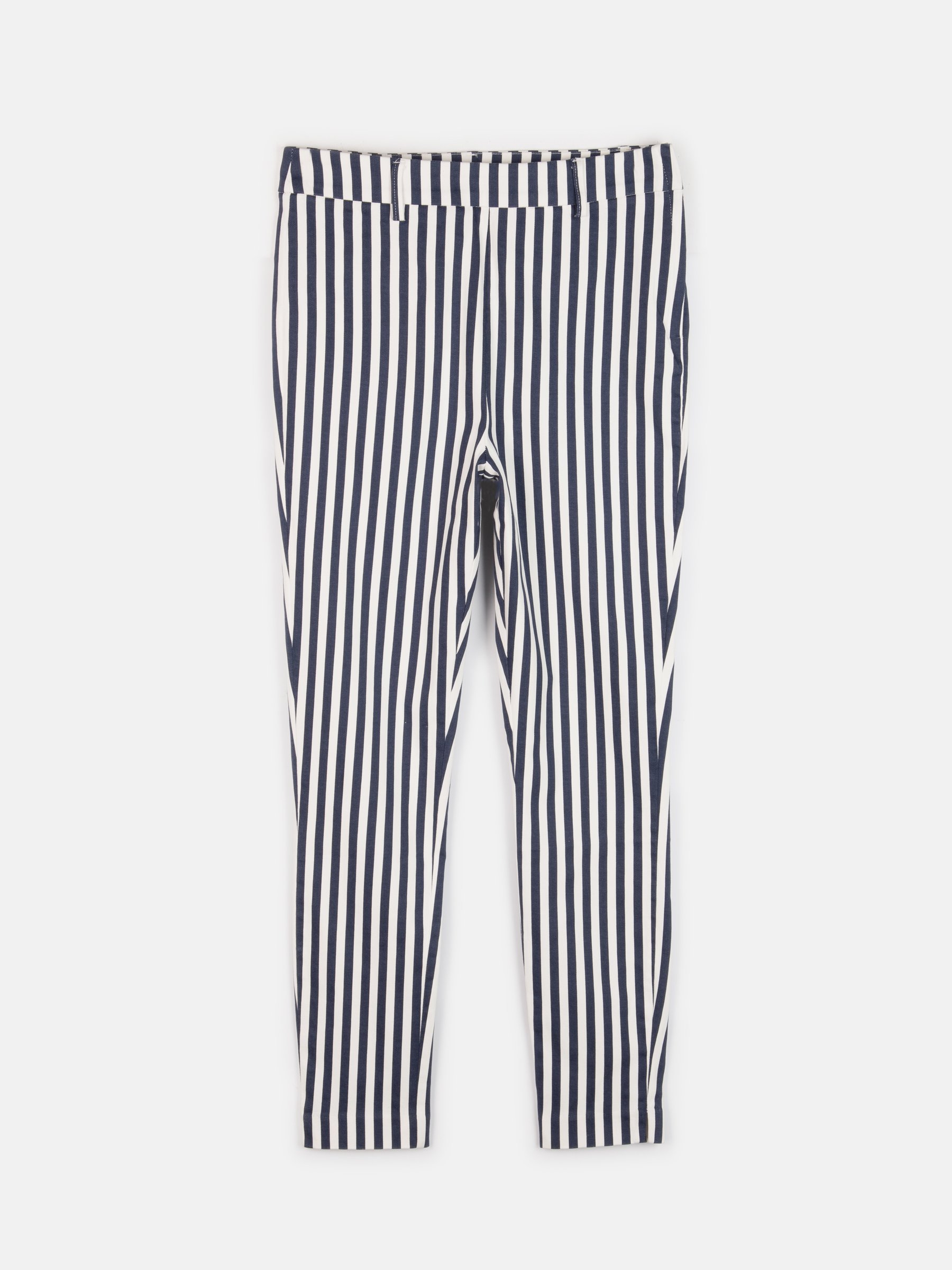 Céline Striped Trousers 608  liked on Polyvore featuring pants michael  kors pant  Black and white striped pants Trendy street style Elastic  waistband pants