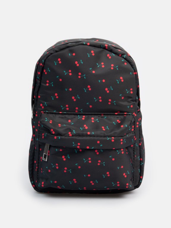Small backpack with cherry design