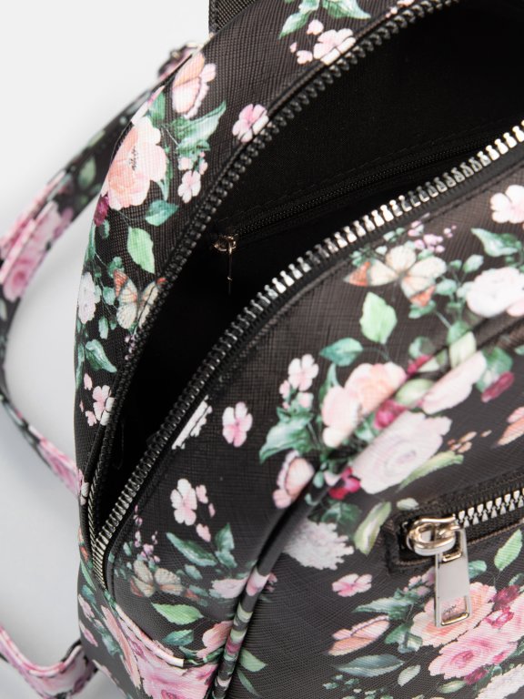 Plecak damski w kwiatowy wzór