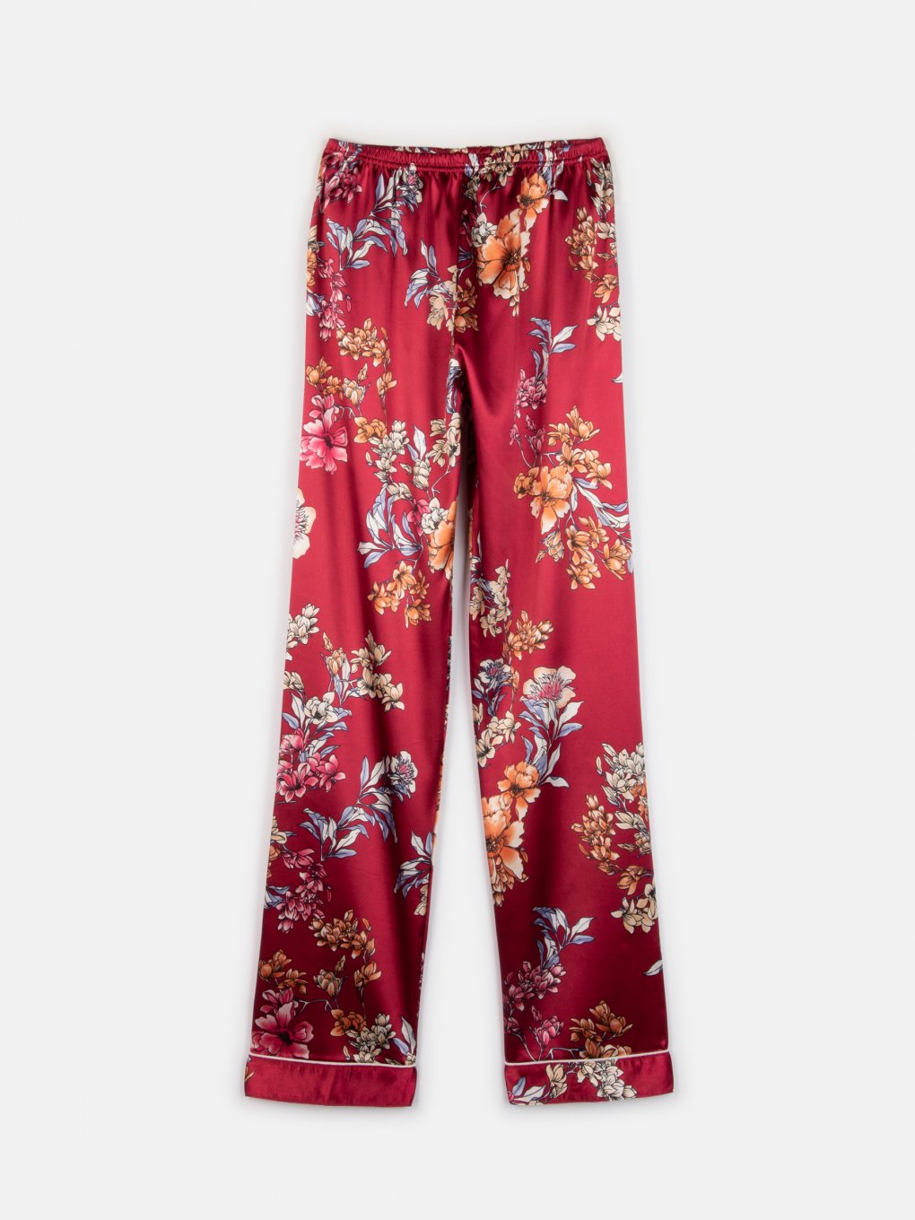Satenové pyžamové kalhoty dámské