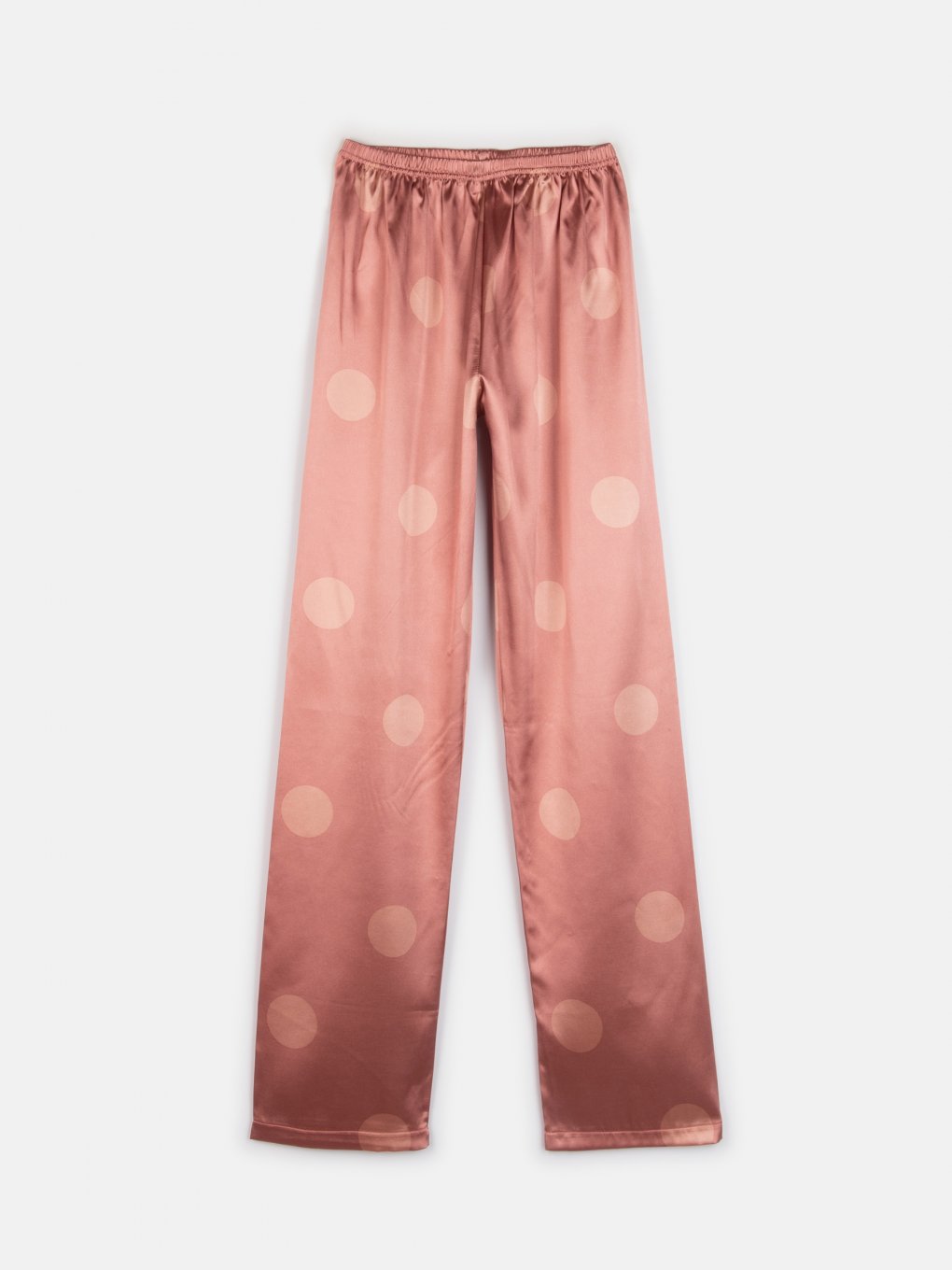 Satenové vzorované pyžamové nohavice dámske