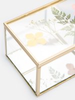 Glass box with flowers