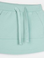 Sweat skirt with kangaroo pocket
