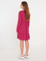 Viscose dress with buttons