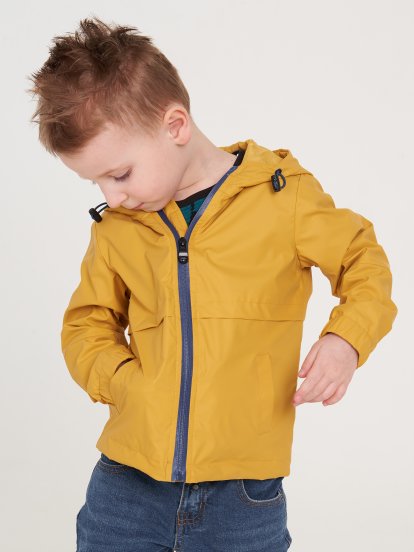 Water-resistant light jacket with hood