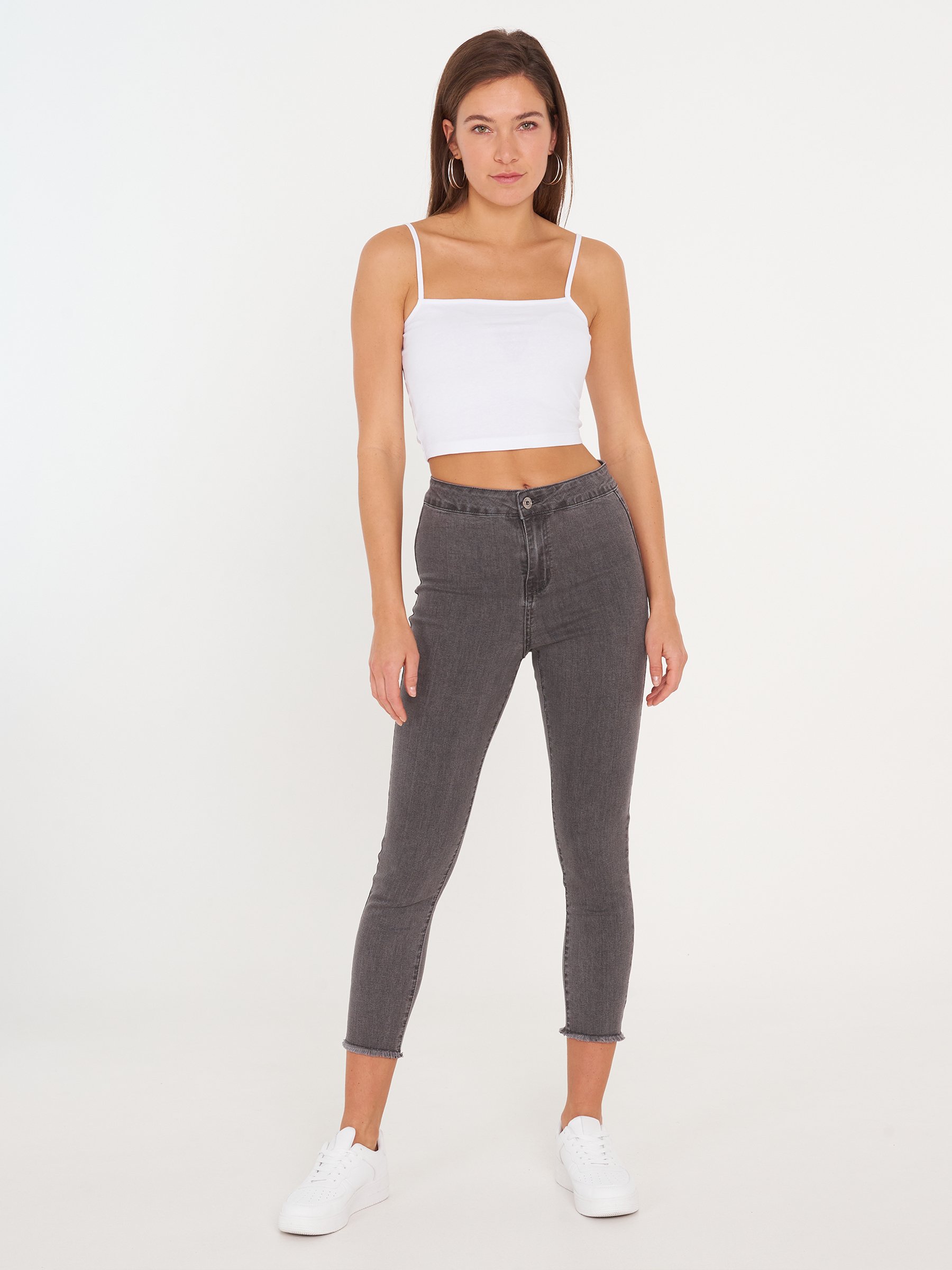 Gray 38                  EU discount 96% Mango Jeggings & Skinny & Slim WOMEN FASHION Jeans Waxed 