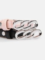 2-pack faux leather belt