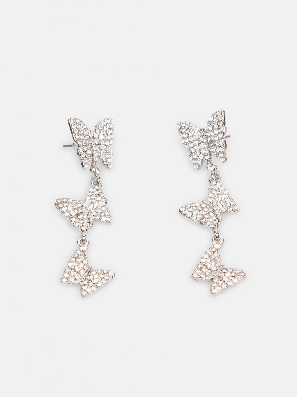 Long butterfly earrings