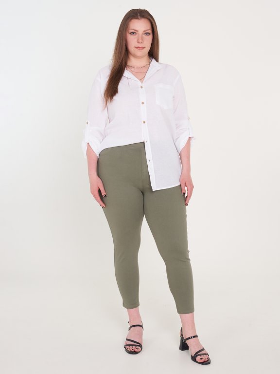 Ženske rastezljive hlače plus size
