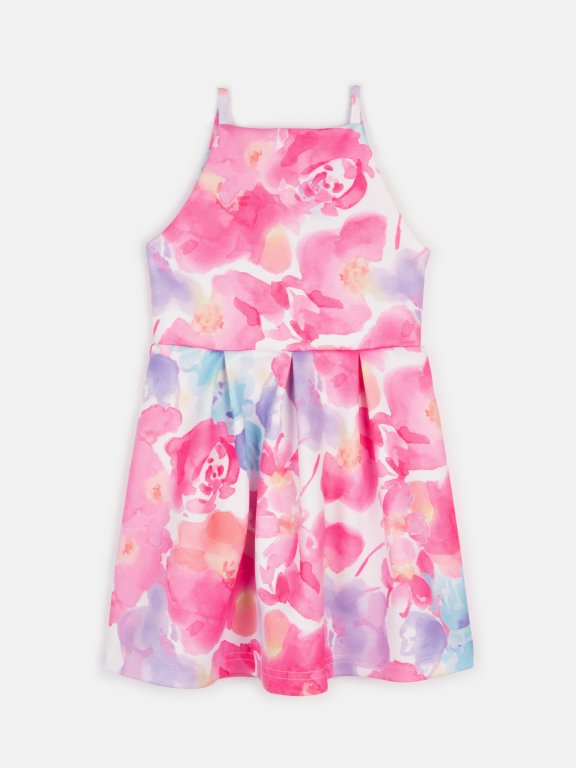 Kvetované dievčenské šaty