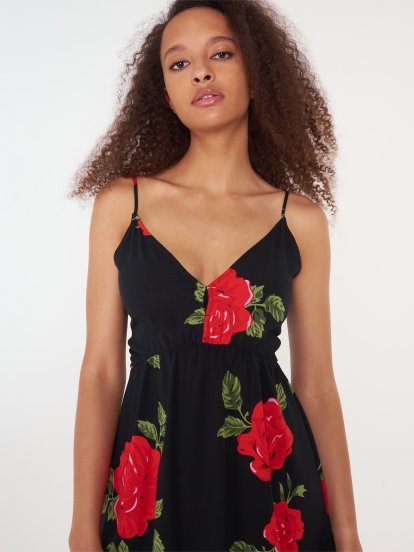 Strappy floral dress