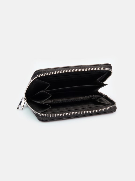 Prešívaná koženková peňaženka