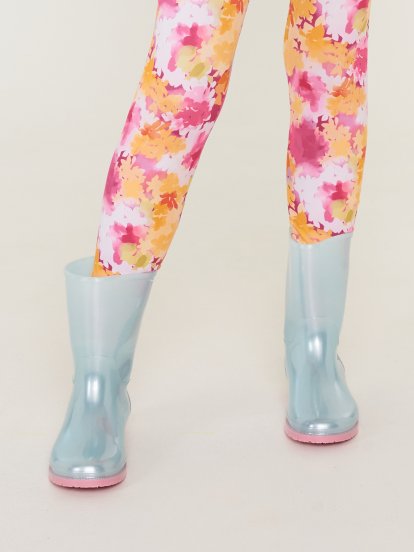 Virágmintás sport leggings