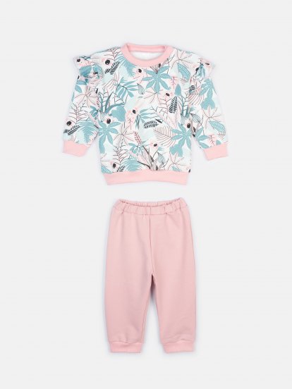 Baby tracksuit with print