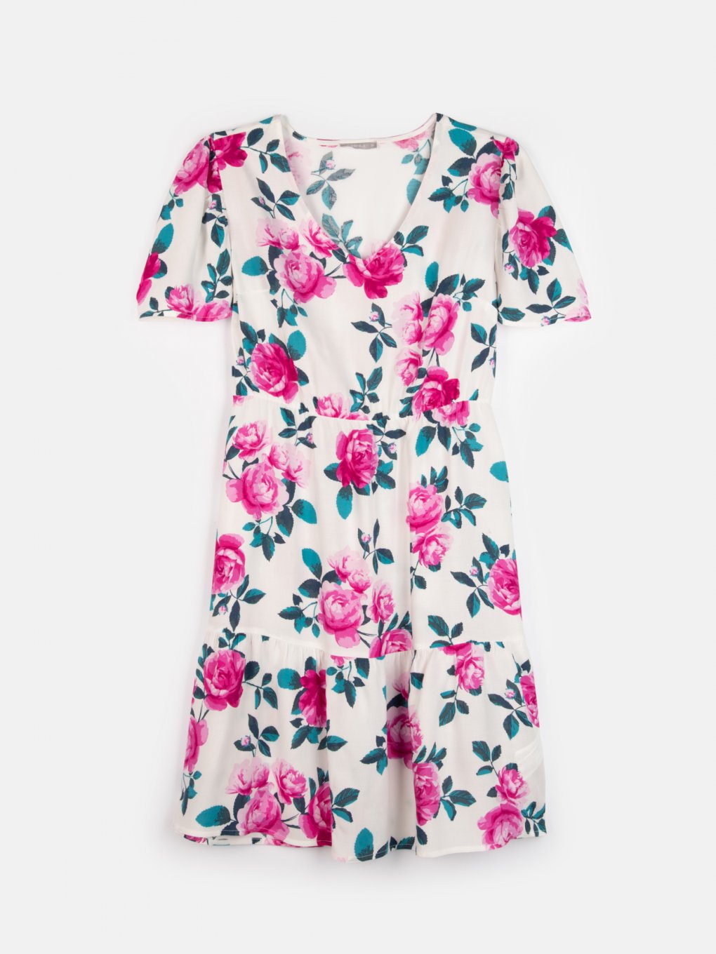 Viskózové kvetované šaty