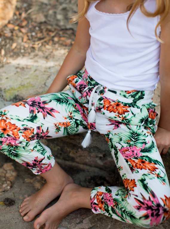 Floral print harem pants