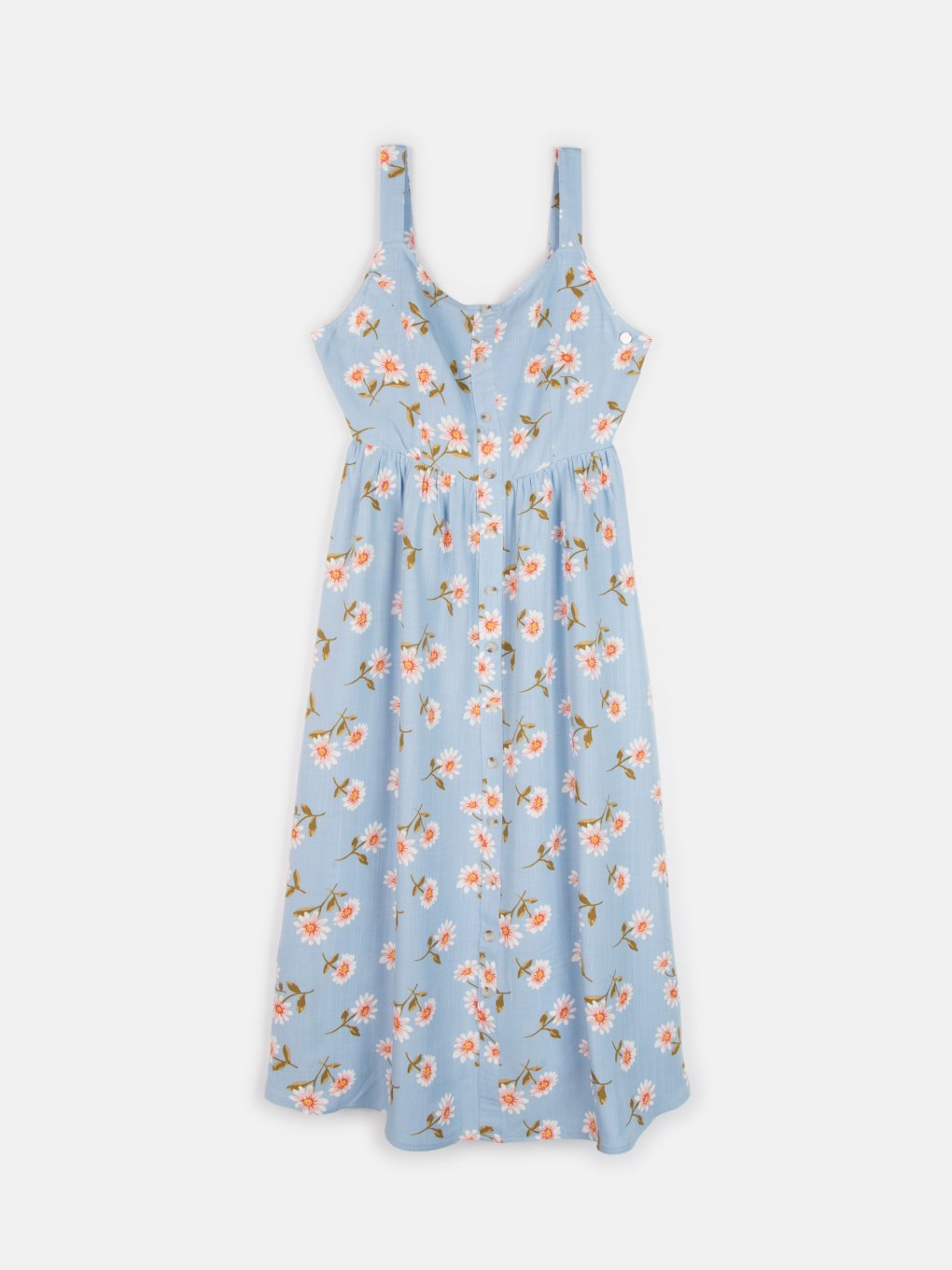 Floral dress with buttons