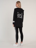 Message print hoodie