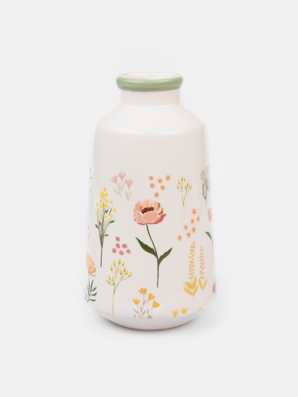 Vase with floral design