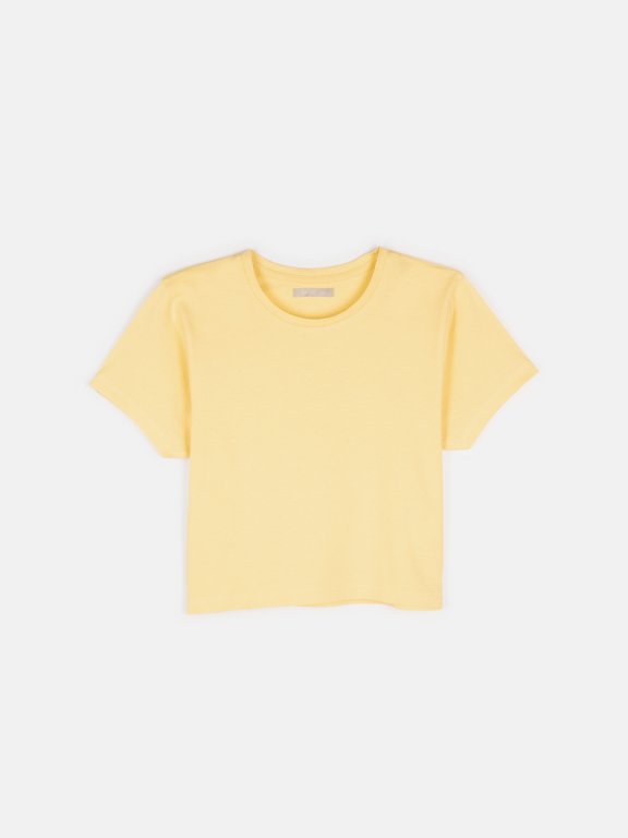 Základní basic krátké bavlněné tričko