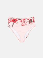 High waist floral bikini bottom