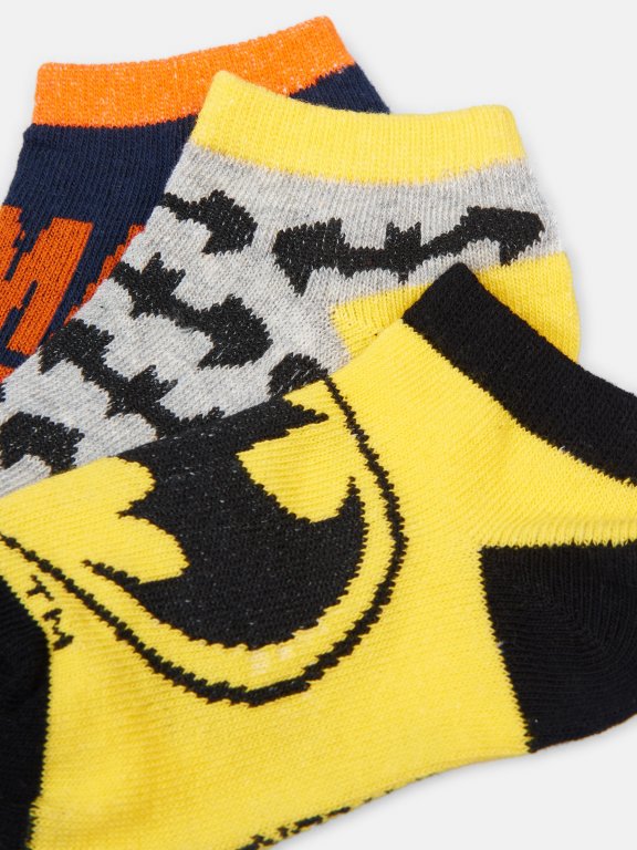 Balení 3 párů ponožek Batman