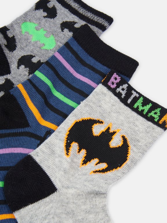 Balenie 3 párov ponožiek Batman