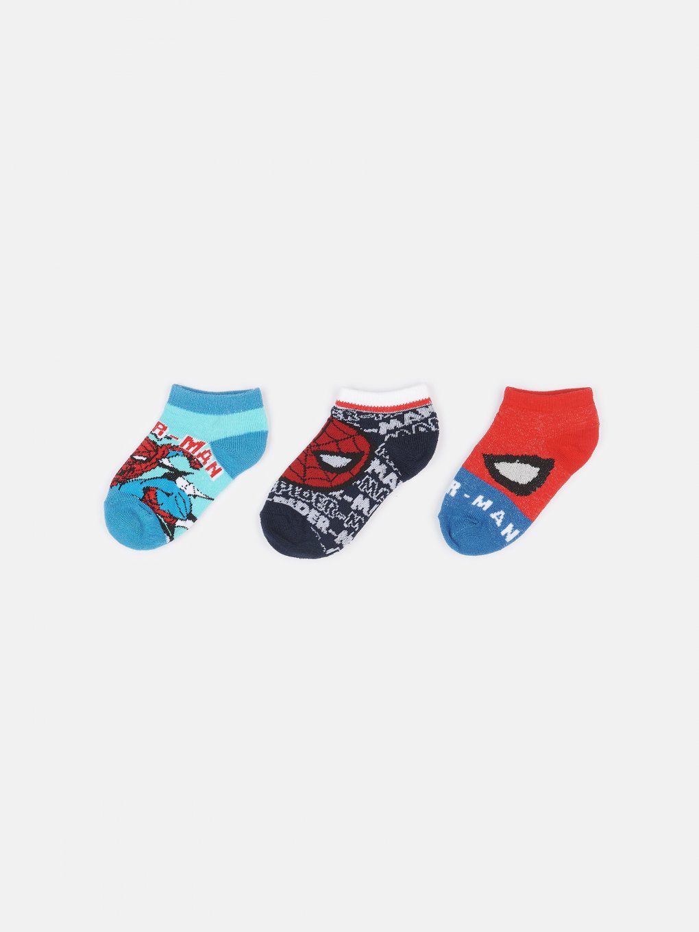 3 pack ankle socks Spiderman