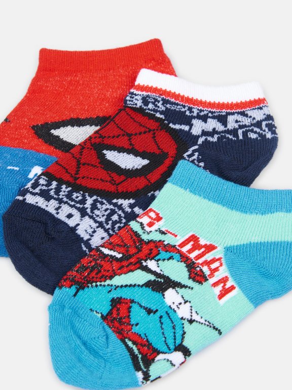 Balenie 3 párov ponožiek Spiderman