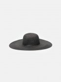 Dámský černý klobouk pamela