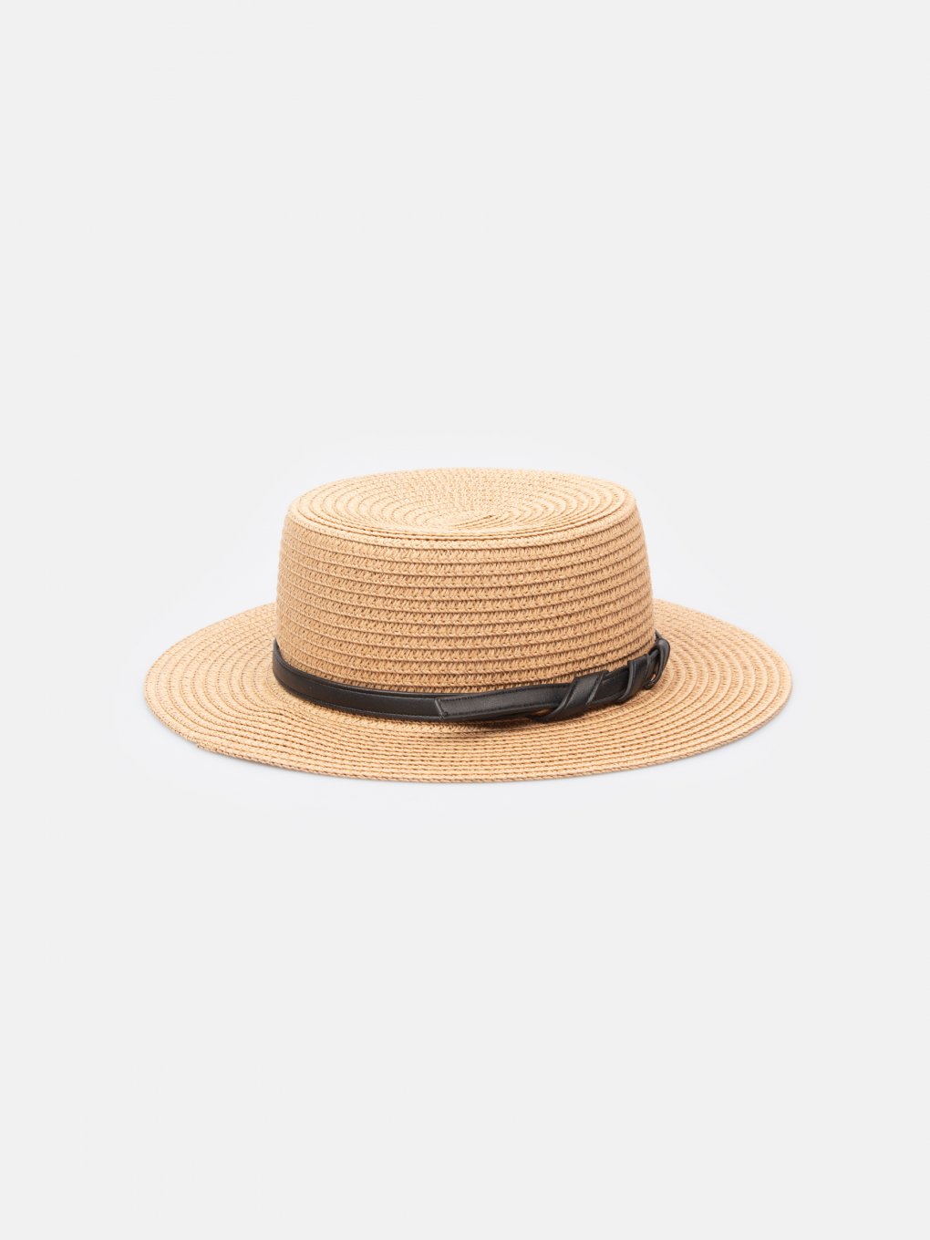 Dámský slaměný klobouk boater
