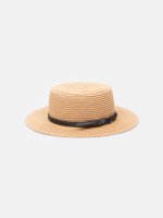 Dámský slaměný klobouk boater