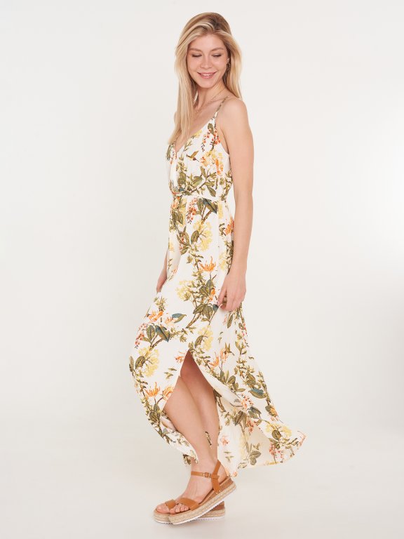 Dlhé maxi kvetované šaty