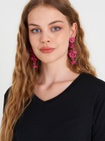 Long drop earrings