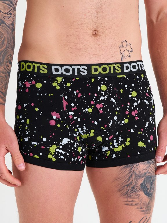 Short printed cotton boxers