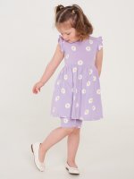Květované bavlněné dívčí šaty