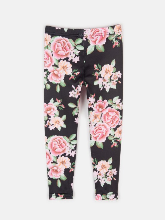 Flower print leggings
