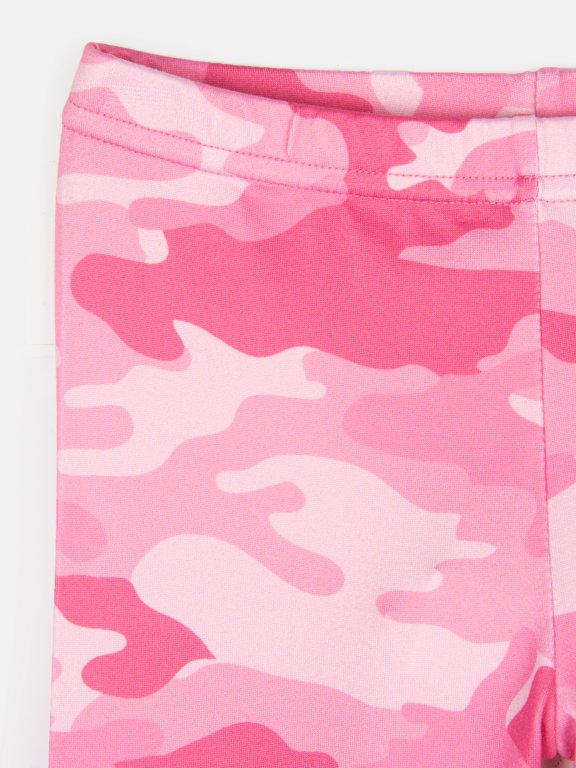 Rózsaszín terepmintás leggings