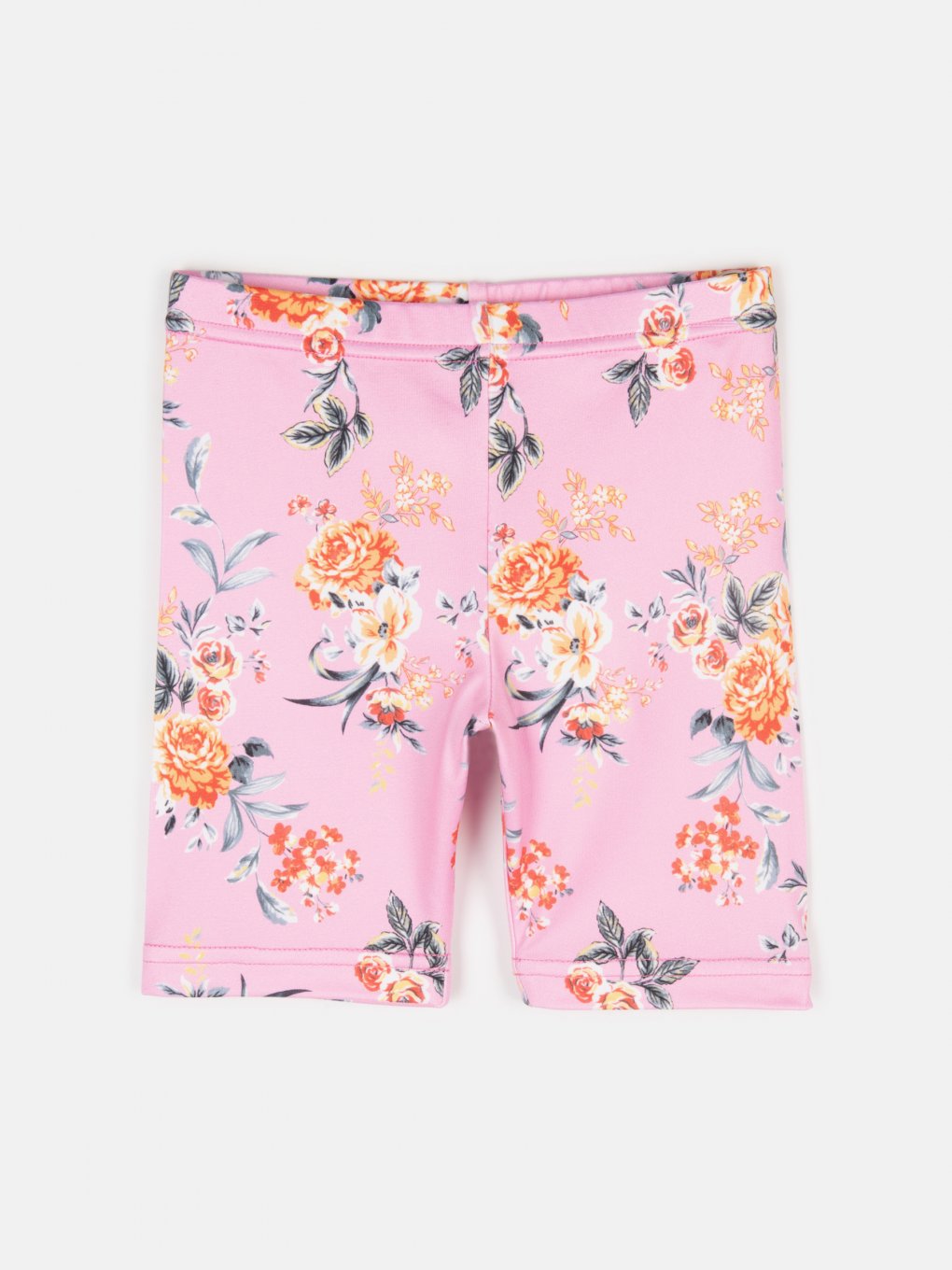 Flower print cycling shorts