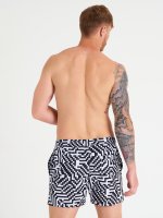 Printed stretch swim shorts