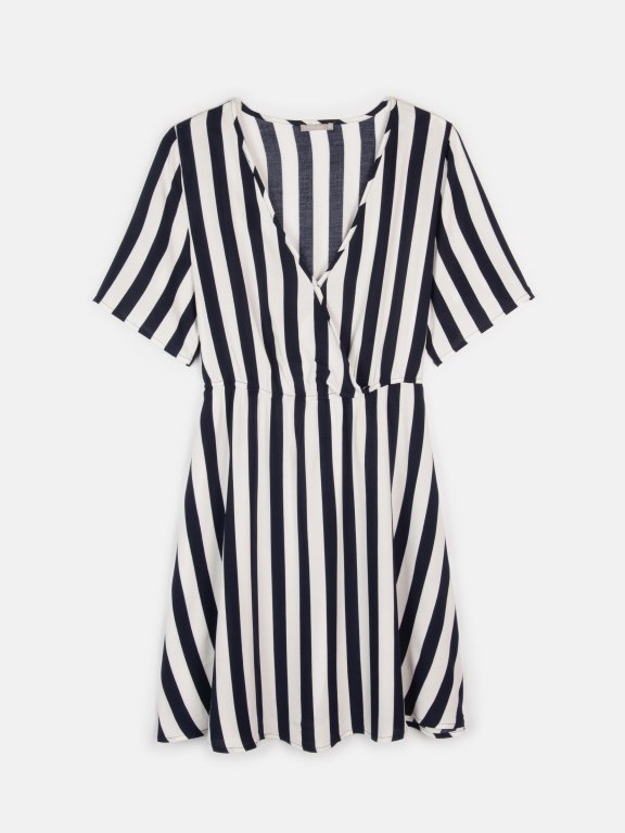 Plus size striped dress