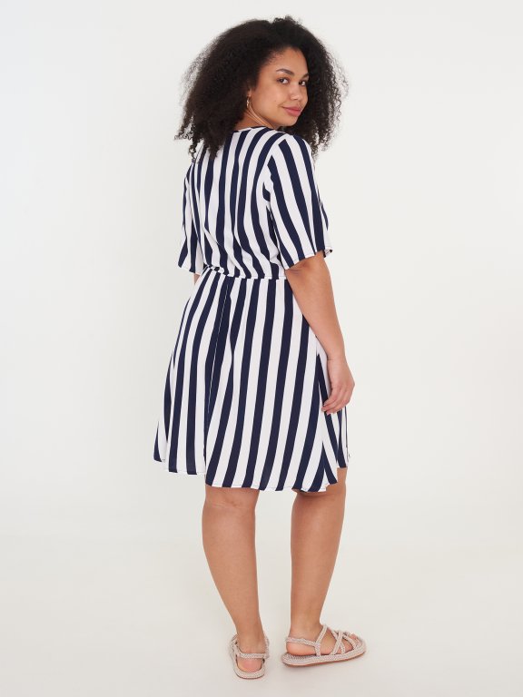 Plus size striped dress